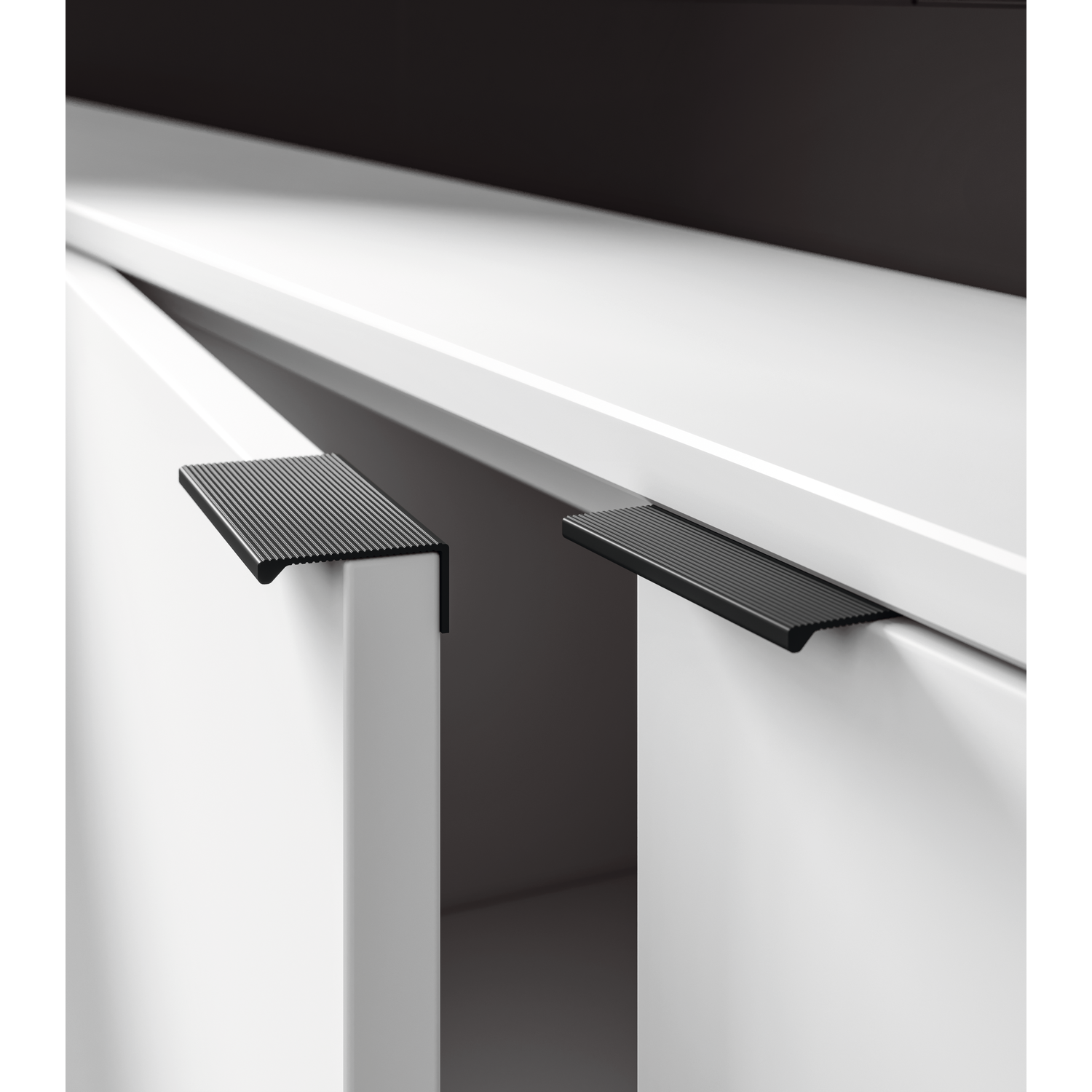 Greep square ba64 l94 zwart